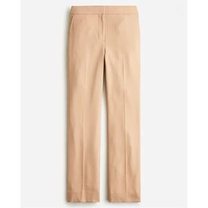 J. Crew Willa Crop Flare Pant Italian Fabric Trouser Bottoms Camel Tan